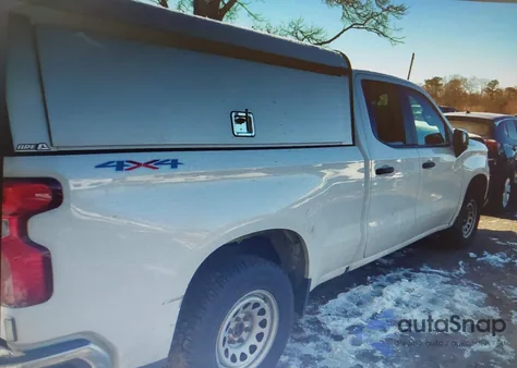 2021 Chevrolet Silverado 1500 4Wd Standard Bed Wt из США, поврежденный, VIN 1GCRYAEF4MZ316568